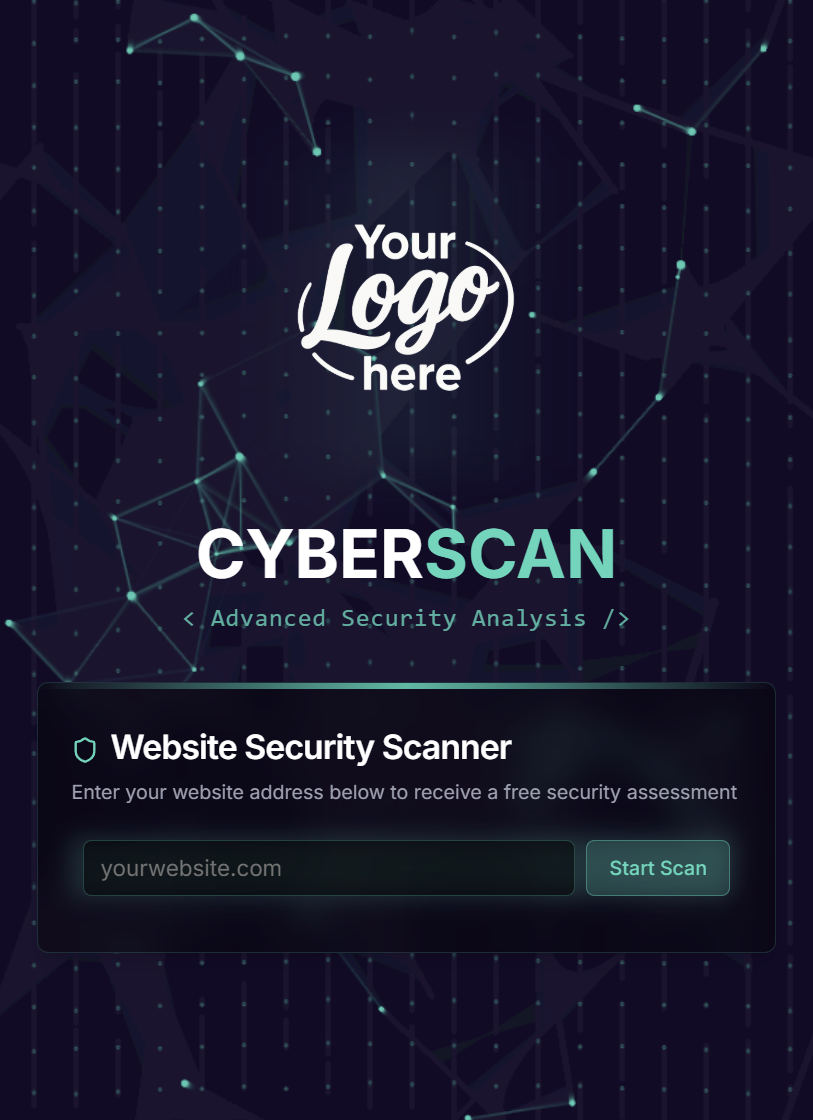 Website Security Scanner Interface