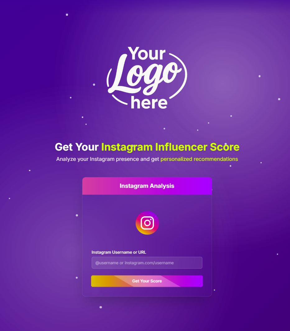 Instagram Score Interface